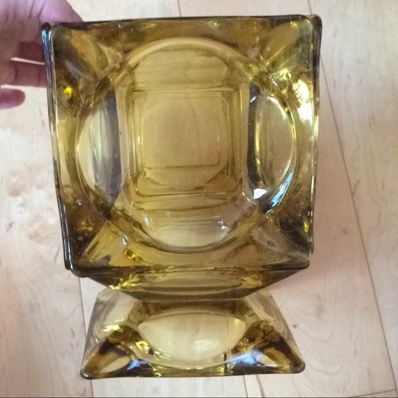 Hurricane Amber RARE 60s/70s Lantern VINTAGE Lamp - Picture 3 of 4